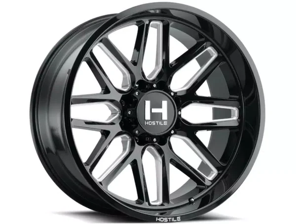 American Force Milled Gloss Black Vulcan Wheels