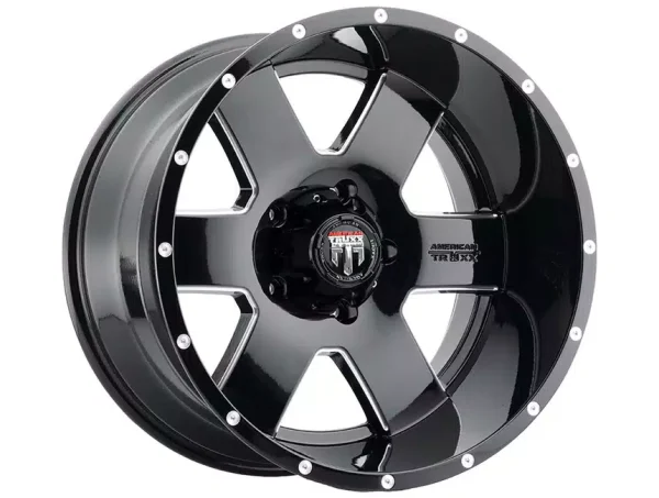 American Force Milled Gloss Black Rush Wheels