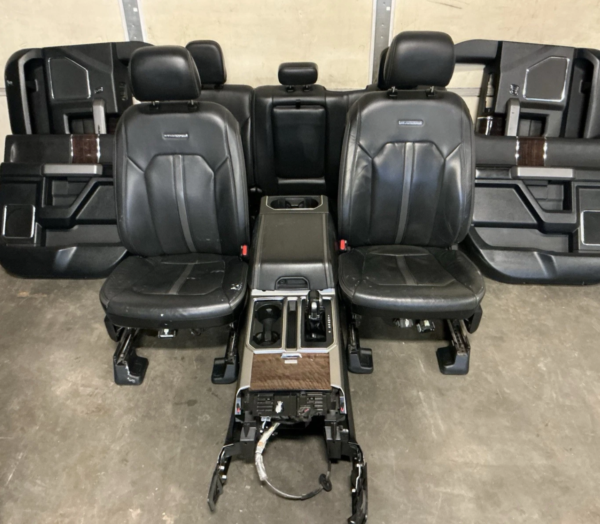 2015-2020 FORD FI50 2017-2022 F250 F350 PLATINUM LEATHER SEATS WITH CONSOLE