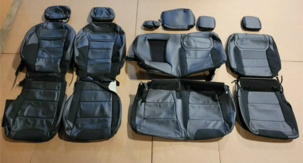 New Take Off 2021-2023 Original Ford RAPTOR Super Crew BLACK Leather Seat Covers