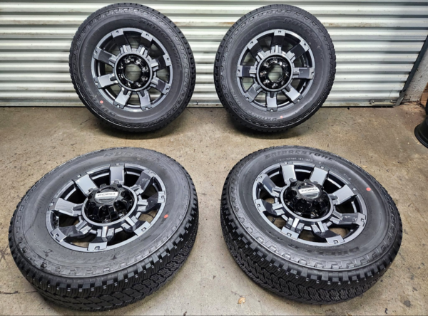 Brand New 2024 Ford Super Duty 20" OEM F250 Gunmetal Wheels/AT Tires!